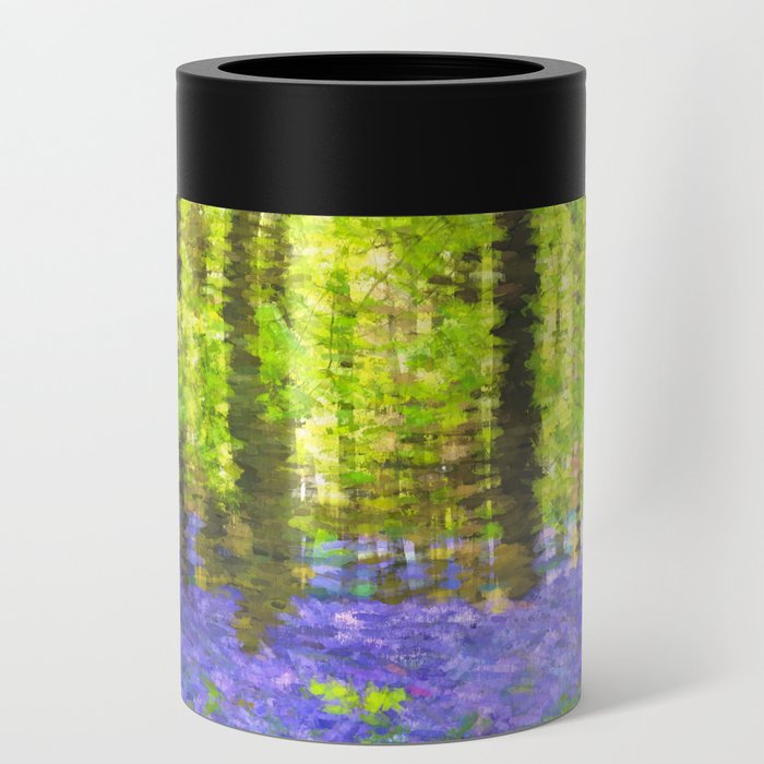 Bluebells Abstract  Can Cooler