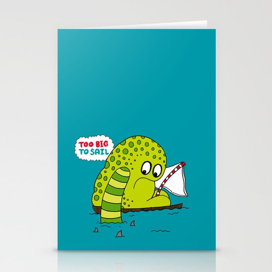 Too Big To Sail Stationery Cards