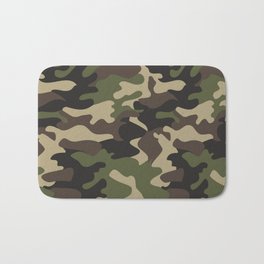 Military camouflage Bath Mat