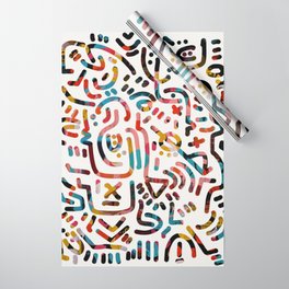 Graffiti Art Life in the Jungle with Symbols of Energy Wrapping Paper
