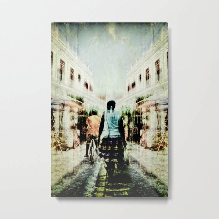 Cuba Street Stroll Metal Print