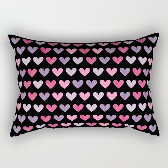 Colorful hearts VI Rectangular Pillow