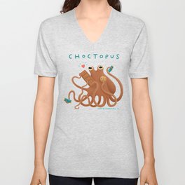Choctopus V Neck T Shirt