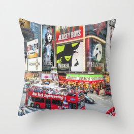 Times Square II Special Edition II Throw Pillow