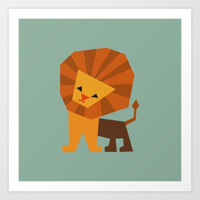 Descubre el motivo LION de Yetiland como póster en TOPPOSTER