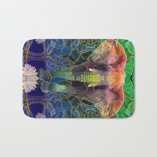 Wandering Elephant Bath Mat