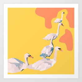 swan life Art Print