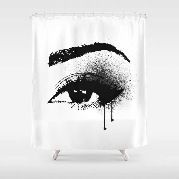 Paint Drips Shower Curtain - Makeup Shower Curtain Paint Drips Shower Curtain - Makeup Shower Curtain
