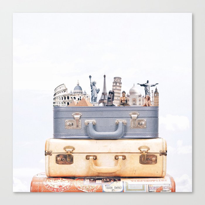 Travel Luggage Canvas Print