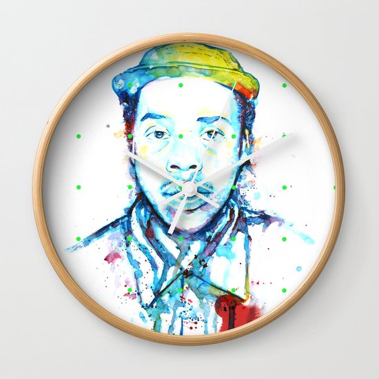 "Doris" by Justin Hopkins Wall Clock