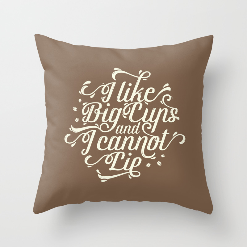I Like Big Butts And I Cannot Lie Brown Throw Pillow By