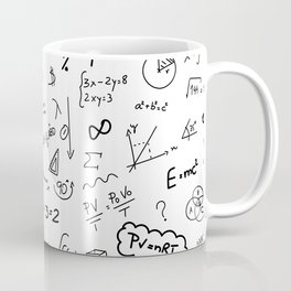 Mathematics nerdy in white Mug