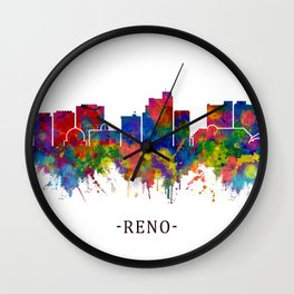 Reno Nevada Skyline Wall Clock