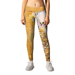 Gustav Klimt - The Woman in Gold Leggings | Gold, Painting, Other, Impressionism, Vintage, Mixed Media, People, Oil, Pattern 