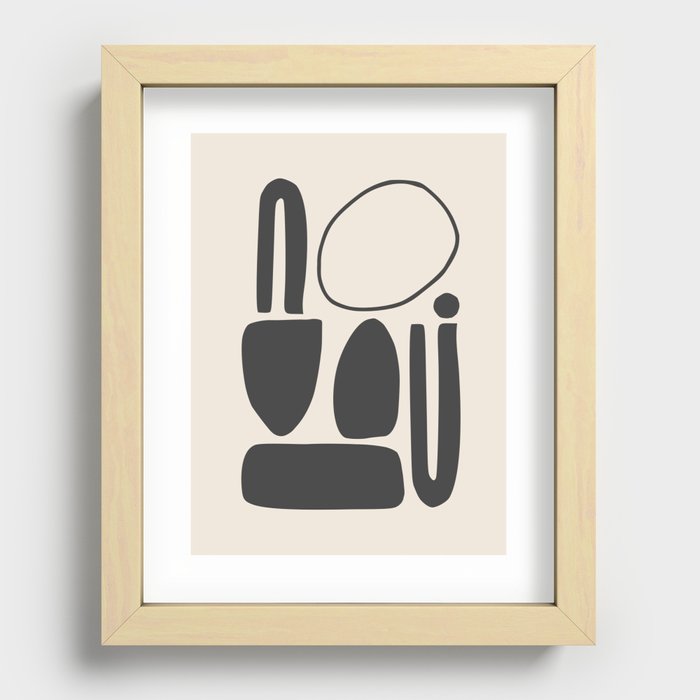 Community - Abstract Minimalism Recessed Framed Print