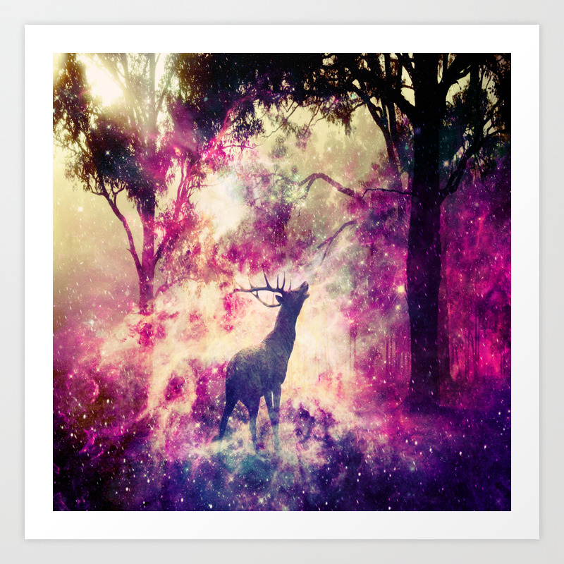 Alone In The Magic Forest Art Print By Haroulita Society6
