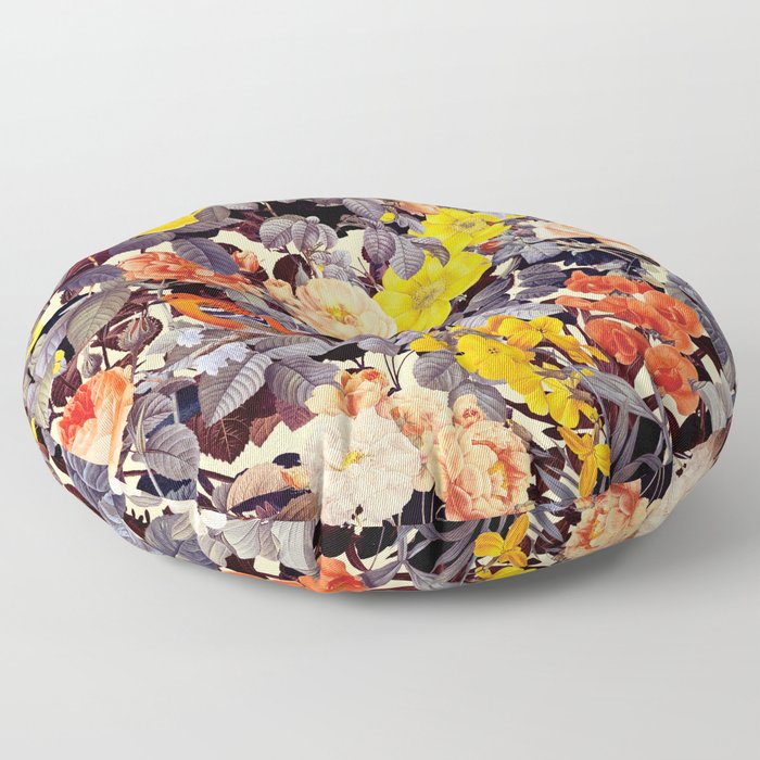 Floral Pattern Floor Pillow