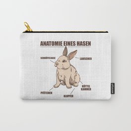 Anatomy Of A Rabbit Funny Kanninchen Explanation Carry-All Pouch