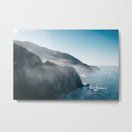 Sea Mist on the Big Sur Metal Print