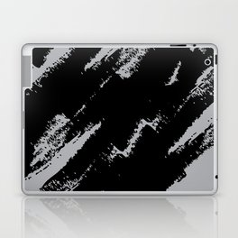 Abstract Charcoal Art Gray Grey Black Laptop Skin
