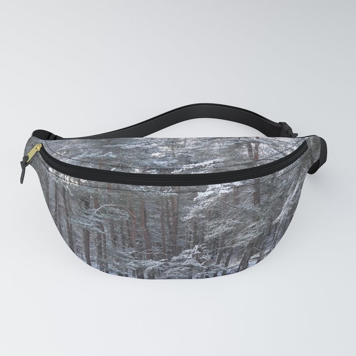 Scottish Highlands Snow Covered Pine Forest Fanny Pack