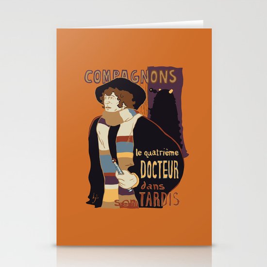 Le Fourth Doctor Stationery Cards