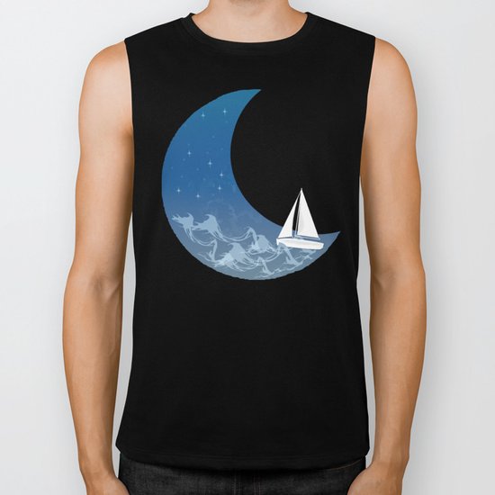 Moon Sailing Biker Tank
