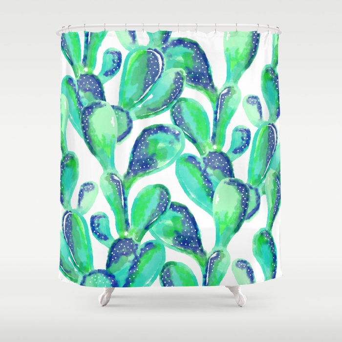 Cactus Life #society6 #decor #buyart Shower Curtain