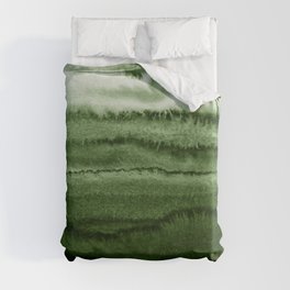 WITHIN THE TIDES FOREST GREEN by Monika Strigel Duvet Cover