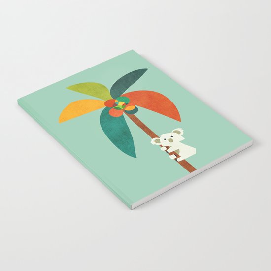 Koala on Coconut Tree Notebook