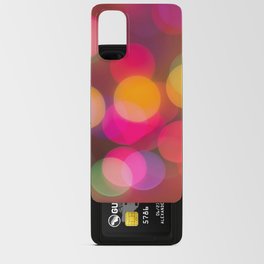 Christmas Lights blur Android Card Case