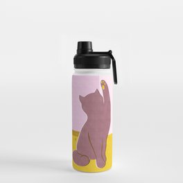 Risograph Kitten - blush Water Bottle