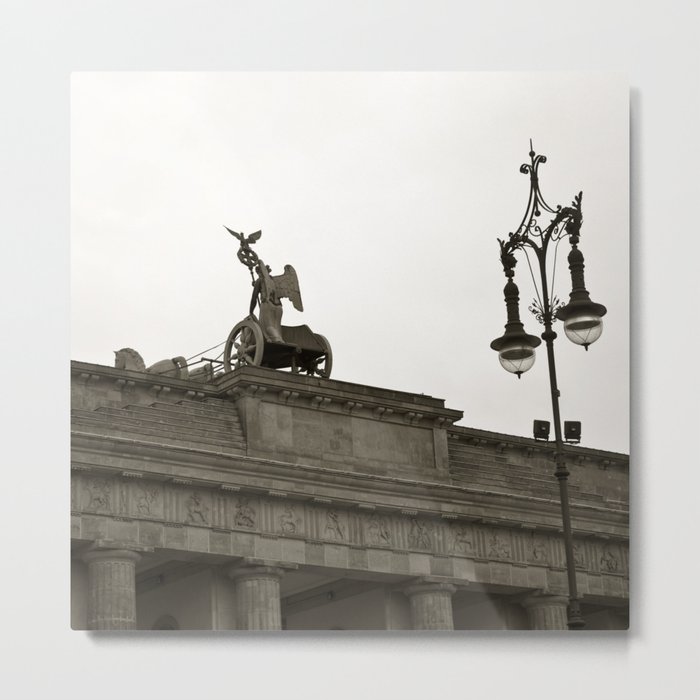 Brandenburg Gate And Quadriga Of Berlin Metal Print By Captainsilva Society6