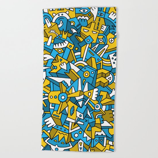 Chewing The Mat Beach Towel