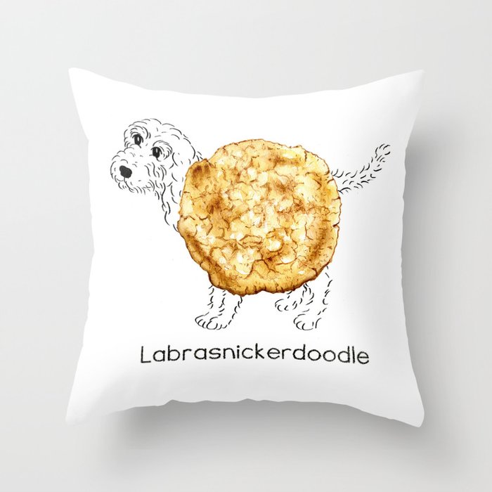 Dog Treats - Labrasnickerdoodle Throw Pillow