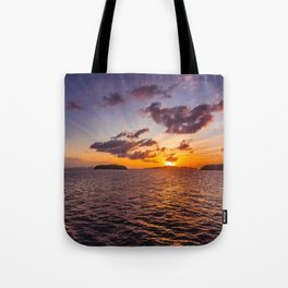 Seascape and Sunset Tote Bag