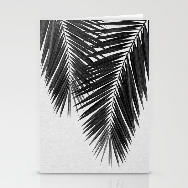 Palm Leaf Black & White II Stationery Cards