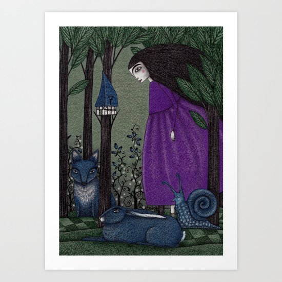 There is a Place in the Woods... Art Print
