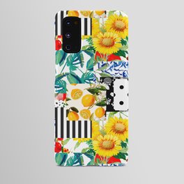 Italian,Sicilian art,patchwork,summer Flowers Android Case