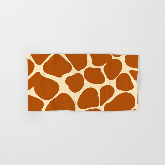 giraffe design pattern Hand & Bath Towel