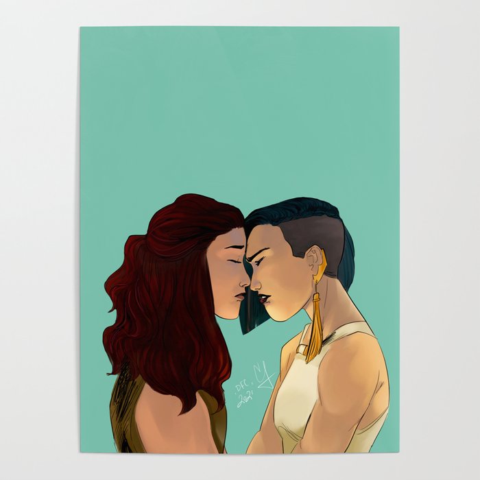 Forehead touch Poster