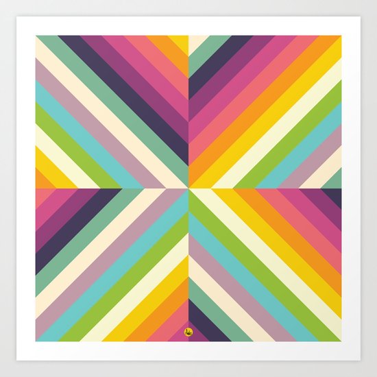 Retro Celebration Art Print