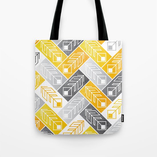 Bright Geometric Print Tote Bag