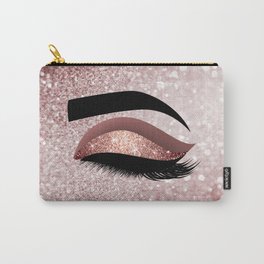 Rose gold Lashes Eye Carry-All Pouch