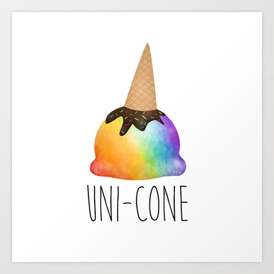 Uni-cone Art Print