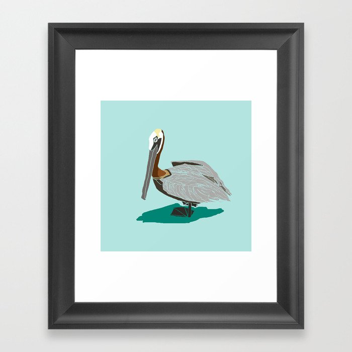 Mr. Pelican Framed Art Print
