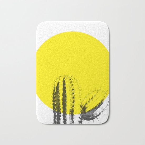 Sunset Minimal Cactus Bath Mat