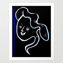 'E' from 'A series of Ghosts' Art Print