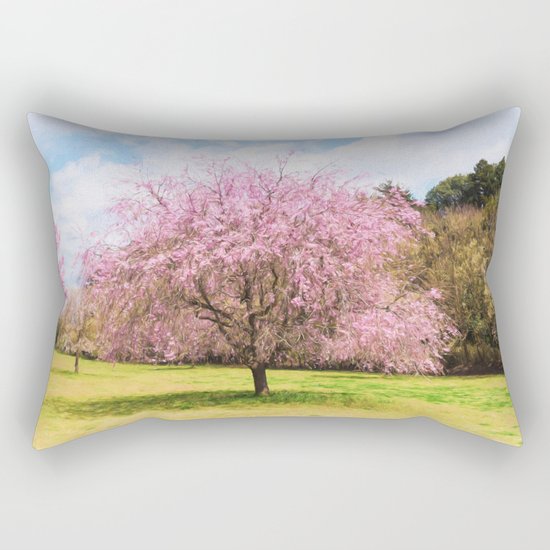 Beautiful cherry blossoms Rectangular Pillow