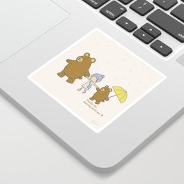Bear With Me Sticker